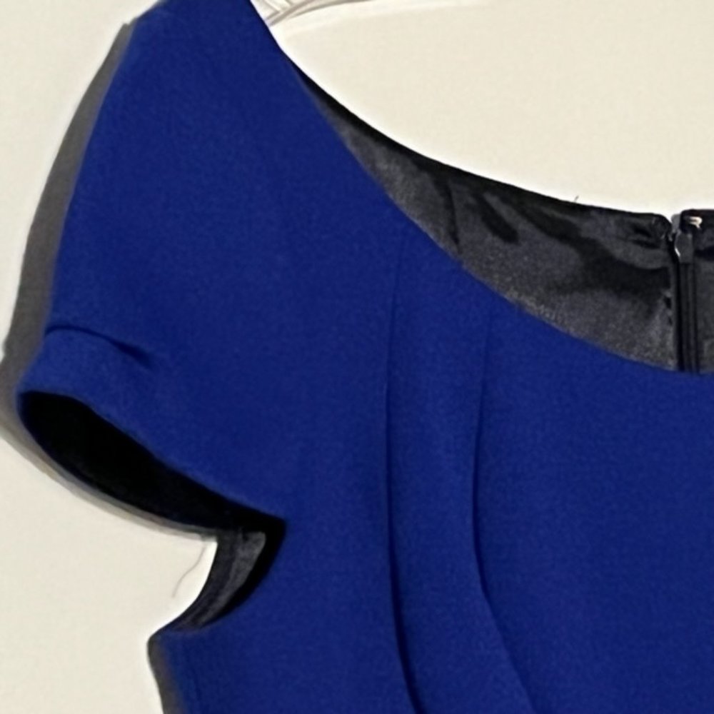 TAHARI Ultraviolet (Cobalt Blue) Talisa Dress NWT - Picture 10 of 12